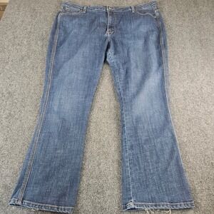 A.N.A Womens Bootcut Jeans Size 22 Short Medium Wash Stretch WUT74BL